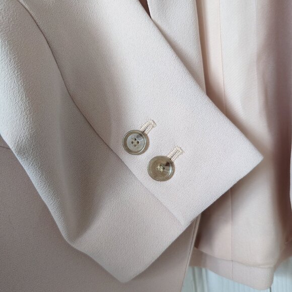 Vintage LOFT Open-Front Clean Cream Blazer | 6 - Picture 4 of 6